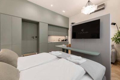 Egységes belsőépítészeti bútorzat hotelek és apartmanok részére